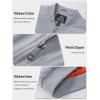 imageTACVASEN Mens Bomber Jacket Windproof Windbreaker Thermal Quilted Jacket Warm Winter Padded CoatsLightgrey