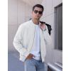 imageTACVASEN Mens Bomber Jackets Thermal Quilted Jacket Water Resistant Warm Winter CoatsWhite