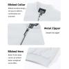 imageTACVASEN Mens Bomber Jackets Thermal Quilted Jacket Water Resistant Warm Winter CoatsWhite