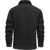 imageTACVASEN Mens Corduroy Jacket Fleece Sherpa Lined Winter Coats Warm Cotton Casual Trucker Cargo Jacket with Multi PocketsGrey