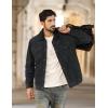 imageTACVASEN Mens Corduroy Jacket Fleece Sherpa Lined Winter Coats Warm Cotton Casual Trucker Cargo Jacket with Multi PocketsGrey