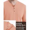 imageTACVASEN Mens Cotton Henley Shirts Long Slevee 3Button with Pocket Moisture Wicking Casual ShirtsApricot