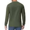 imageTACVASEN Mens Cotton Henley Shirts Long Slevee 3Button with Pocket Moisture Wicking Casual ShirtsArmy Green