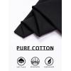 imageTACVASEN Mens Cotton Henley Shirts Long Slevee 3Button with Pocket Moisture Wicking Casual ShirtsBlack