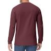 imageTACVASEN Mens Cotton Henley Shirts Long Slevee 3Button with Pocket Moisture Wicking Casual ShirtsBurgundy