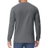 imageTACVASEN Mens Cotton Henley Shirts Long Slevee 3Button with Pocket Moisture Wicking Casual ShirtsDark Gray