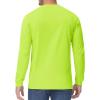 imageTACVASEN Mens Cotton Henley Shirts Long Slevee 3Button with Pocket Moisture Wicking Casual ShirtsFluorescent Green