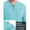 imageTACVASEN Mens Cotton Henley Shirts Long Slevee 3Button with Pocket Moisture Wicking Casual ShirtsGrayish Green