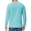 imageTACVASEN Mens Cotton Henley Shirts Long Slevee 3Button with Pocket Moisture Wicking Casual ShirtsGrayish Green