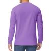 imageTACVASEN Mens Cotton Henley Shirts Long Slevee 3Button with Pocket Moisture Wicking Casual ShirtsLight Purple