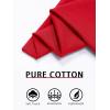 imageTACVASEN Mens Cotton Henley Shirts Long Slevee 3Button with Pocket Moisture Wicking Casual ShirtsTomato Red