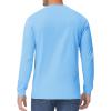 imageTACVASEN Mens Cotton Henley Shirts Long Slevee 3Button with Pocket Moisture Wicking Casual ShirtsWaterfall Blue