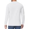imageTACVASEN Mens Cotton Henley Shirts Long Slevee 3Button with Pocket Moisture Wicking Casual ShirtsWhite