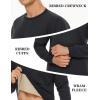 imageTACVASEN Mens Crewneck Sweatshirt Warm Sherpa Lined Thermal Sweatshirts Heavyweight Long Sleeve Winter Fleece Pullover ShirtBlack