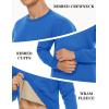 imageTACVASEN Mens Crewneck Sweatshirt Warm Sherpa Lined Thermal Sweatshirts Heavyweight Long Sleeve Winter Fleece Pullover ShirtColor Blue