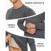 imageTACVASEN Mens Crewneck Sweatshirt Warm Sherpa Lined Thermal Sweatshirts Heavyweight Long Sleeve Winter Fleece Pullover ShirtDark Grey