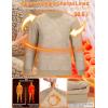 imageTACVASEN Mens Crewneck Sweatshirt Warm Sherpa Lined Thermal Sweatshirts Heavyweight Long Sleeve Winter Fleece Pullover ShirtKhaki