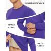 imageTACVASEN Mens Crewneck Sweatshirt Warm Sherpa Lined Thermal Sweatshirts Heavyweight Long Sleeve Winter Fleece Pullover ShirtPurple