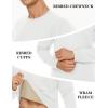 imageTACVASEN Mens Crewneck Sweatshirt Warm Sherpa Lined Thermal Sweatshirts Heavyweight Long Sleeve Winter Fleece Pullover ShirtWhite