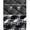 imageTACVASEN Mens Flannel Shirt Jacket Quilted Lined Long Sleeve Button Down Shirts JacketBlack