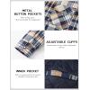 imageTACVASEN Mens Flannel Shirt Jacket Quilted Lined Long Sleeve Button Down Shirts JacketYellow