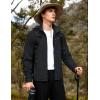 imageTACVASEN Mens Fleece Jackets Full Zip Up Lightweight Jacket Casual Stylish with Pockets for Outdoor OfficeBlack