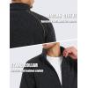 imageTACVASEN Mens Fleece Jackets Full Zip Up Lightweight Jacket Casual Stylish with Pockets for Outdoor OfficeBlack