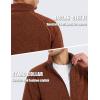 imageTACVASEN Mens Fleece Jackets Full Zip Up Lightweight Jacket Casual Stylish with Pockets for Outdoor OfficeBrick Red