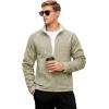 imageTACVASEN Mens Fleece Jackets Full Zip Up Lightweight Jacket Casual Stylish with Pockets for Outdoor OfficeLight Yellow