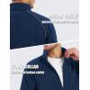 imageTACVASEN Mens Fleece Jackets Full Zip Up Lightweight Jacket Casual Stylish with Pockets for Outdoor OfficeNavy
