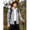 imageTACVASEN Mens Fleece Jackets Full Zip Up Lightweight Jacket Casual Stylish with Pockets for Outdoor OfficeWhite