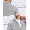 imageTACVASEN Mens Fleece Jackets Full Zip Up Lightweight Jacket Casual Stylish with Pockets for Outdoor OfficeWhite
