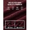 imageTACVASEN Mens Fleece Jackets Full Zip Up Lightweight Jacket Casual Stylish with Pockets for Outdoor OfficeWine Red