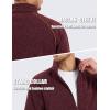imageTACVASEN Mens Fleece Jackets Full Zip Up Lightweight Jacket Casual Stylish with Pockets for Outdoor OfficeWine Red