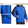 imageTACVASEN Mens Fleece Jackets with Hood Winter Warm Fleece Lined Windbreaker Hiking Coat Blue M