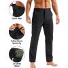 imageTACVASEN Mens Hiking Cargo Pants Summer Outdoor Lightweight Quick Dry Casual Water Resistant Fishing Work Stretch PantsBlack