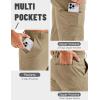 imageTACVASEN Mens Hiking Cargo Pants Summer Outdoor Lightweight Quick Dry Casual Water Resistant Fishing Work Stretch PantsKhaki