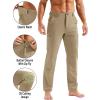 imageTACVASEN Mens Hiking Cargo Pants Summer Outdoor Lightweight Quick Dry Casual Water Resistant Fishing Work Stretch PantsKhaki