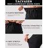 imageTACVASEN Mens Hiking Cargo Pants with Zipper Pockets Lightweight Quick Dry Water Resistant Travel Athletic Casual PantsBlack