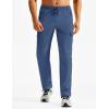 imageTACVASEN Mens Hiking Cargo Pants with Zipper Pockets Lightweight Quick Dry Water Resistant Travel Athletic Casual PantsBlue Grey