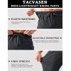 imageTACVASEN Mens Hiking Cargo Pants with Zipper Pockets Lightweight Quick Dry Water Resistant Travel Athletic Casual PantsDark Grey