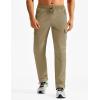 imageTACVASEN Mens Hiking Cargo Pants with Zipper Pockets Lightweight Quick Dry Water Resistant Travel Athletic Casual PantsKhaki