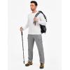 imageTACVASEN Mens Hiking Cargo Pants with Zipper Pockets Lightweight Quick Dry Water Resistant Travel Athletic Casual PantsLight Grey