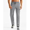 imageTACVASEN Mens Hiking Cargo Pants with Zipper Pockets Lightweight Quick Dry Water Resistant Travel Athletic Casual PantsLight Grey