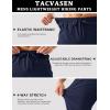 imageTACVASEN Mens Hiking Cargo Pants with Zipper Pockets Lightweight Quick Dry Water Resistant Travel Athletic Casual PantsNavy