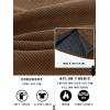 imageTACVASEN Mens Hooded Corduroy Jacket Quilted Lined Cotton Fleece Padded Casual Winter OutwearBrown