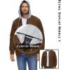 imageTACVASEN Mens Hooded Corduroy Jacket Quilted Lined Cotton Fleece Padded Casual Winter OutwearBrown