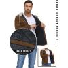 imageTACVASEN Mens Hooded Corduroy Jacket Quilted Lined Cotton Fleece Padded Casual Winter OutwearBrown