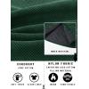 imageTACVASEN Mens Hooded Corduroy Jacket Quilted Lined Cotton Fleece Padded Casual Winter OutwearGreen