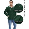 imageTACVASEN Mens Hooded Corduroy Jacket Quilted Lined Cotton Fleece Padded Casual Winter OutwearGreen